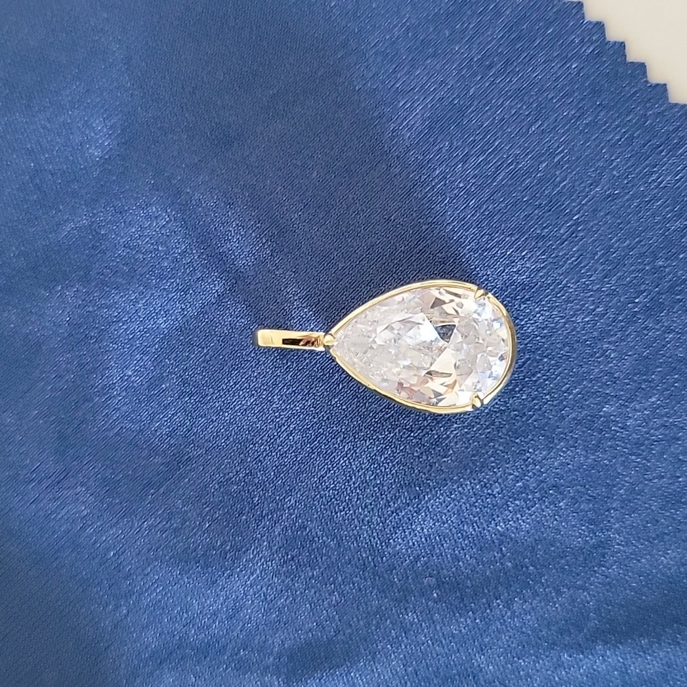 Melinda Maria Gold Teardrop Pendant